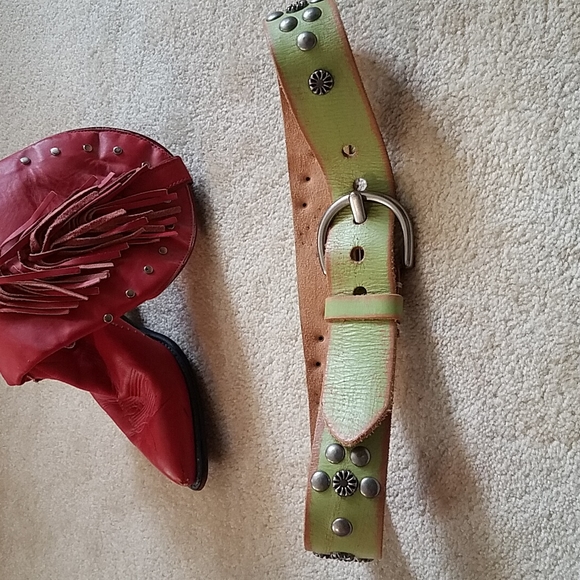 ❣HOST PICK❣ Vintage Linea Pelle Leather Belt Excellent Condition S - Picture 6 of 9